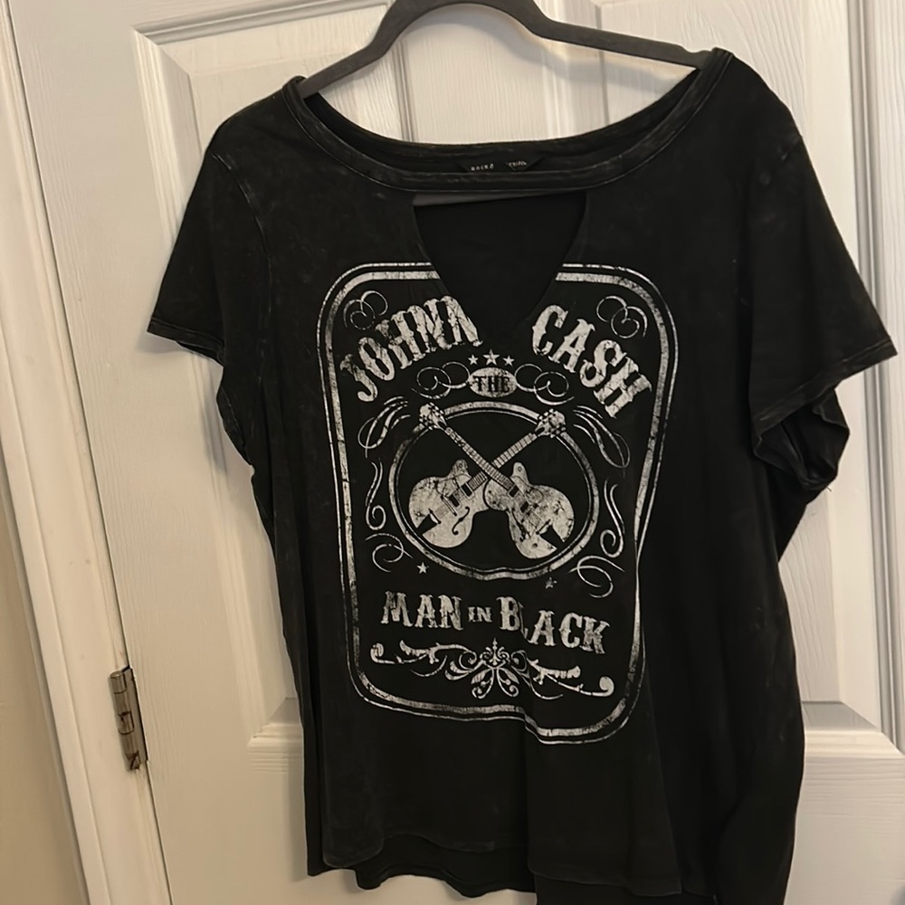 black v neck